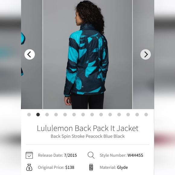 Lululemon Back Pack It Jacket Size 12 - Picture 13 of 16